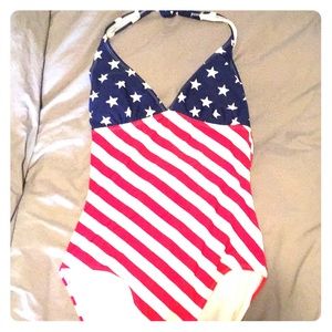 Get your red, white and blue USA swimsuit.